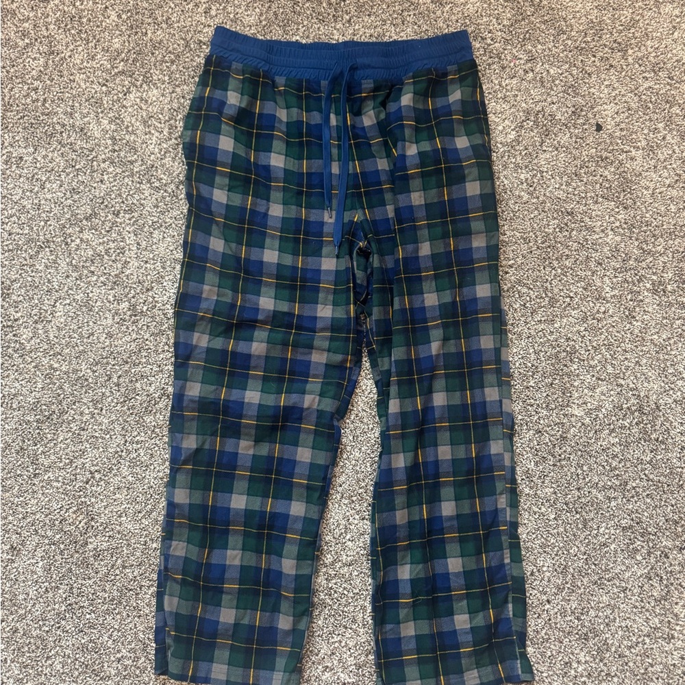 Falls Creek Blue and Green Plaid Lounge Pants